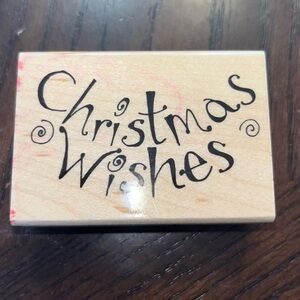 Penny Black Christmas Wishes Rubber Stamp 2506F RARE Vintage HTF 2002 Holiday